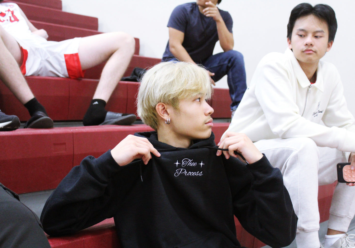 Thee Process Embroidered Hooded Sweatshirt