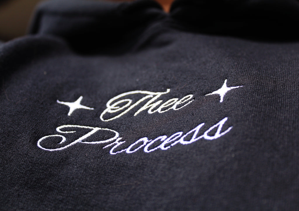 Thee Process Embroidered Hooded Sweatshirt