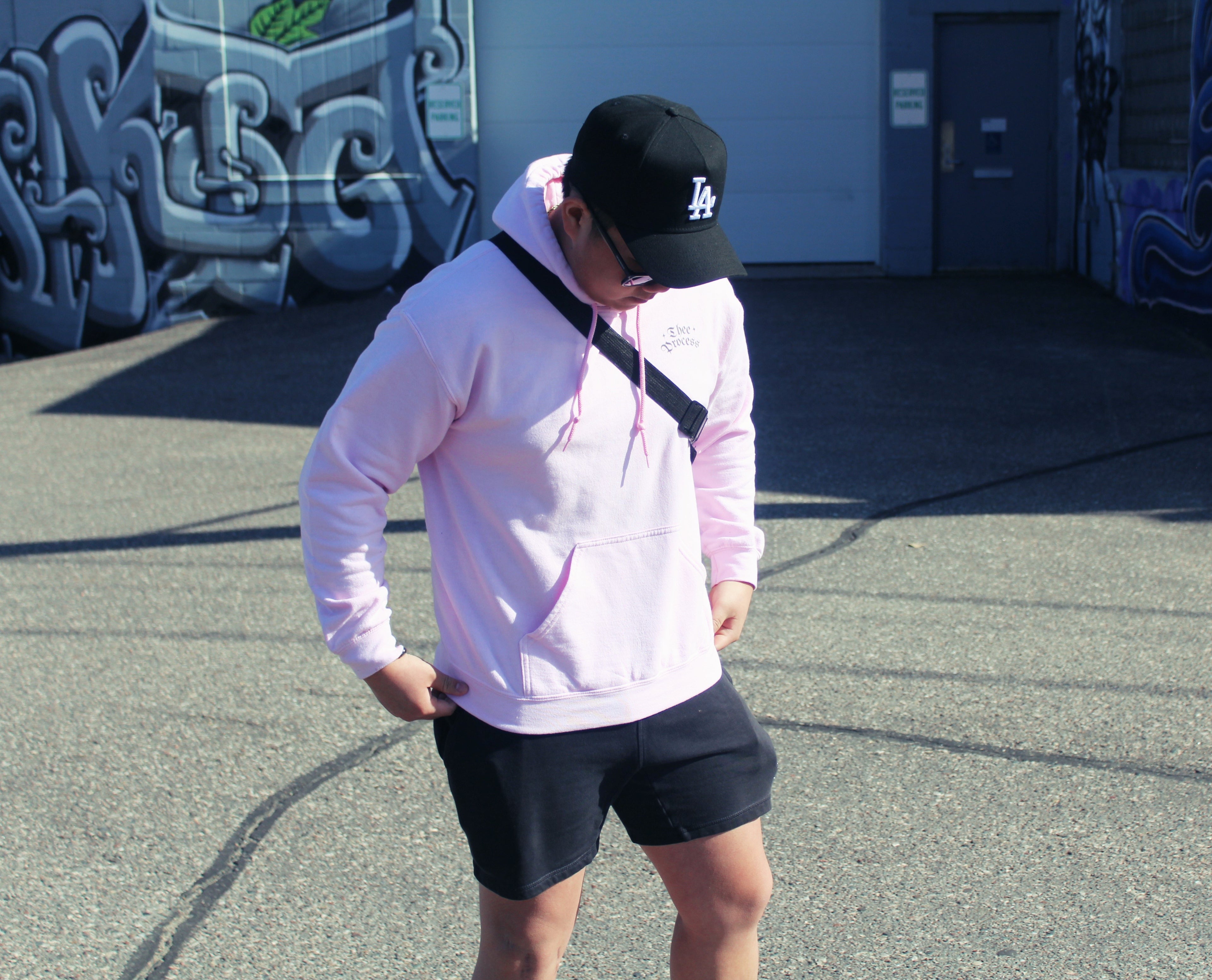 Thee Process Pink Hooded Sweatshirt